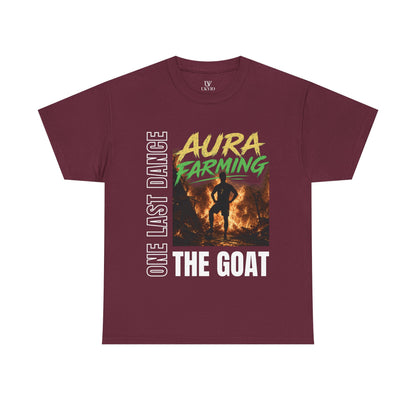 Unisex Aura Farming "The GOAT" T-Shirt — One Last Dance Graphic Tee