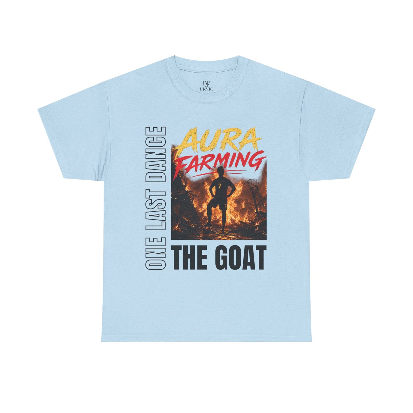 Unisex Aura Farming "The GOAT" T-Shirt — One Last Dance Graphic Tee