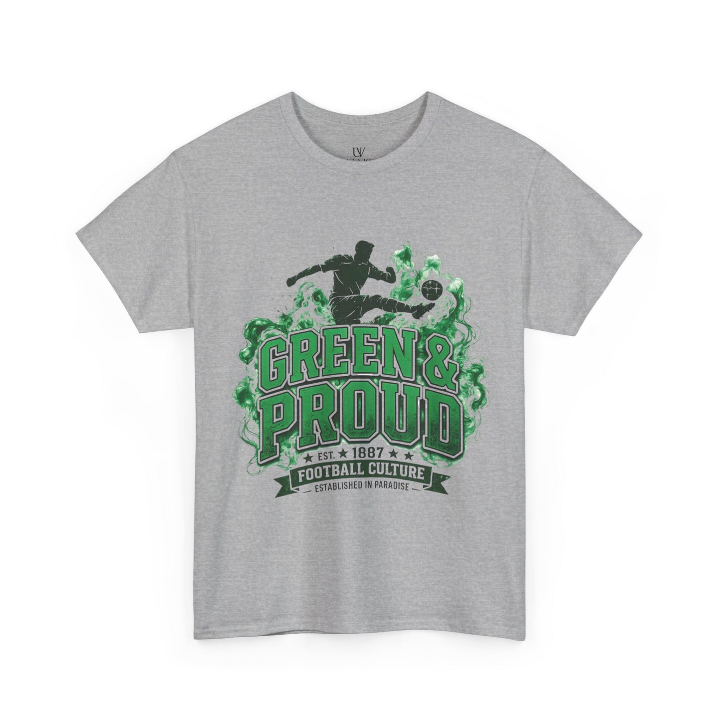 Unisex Green & Proud Football Tee — "Matchday Is A State Of Mind" Soccer Fan Shirt