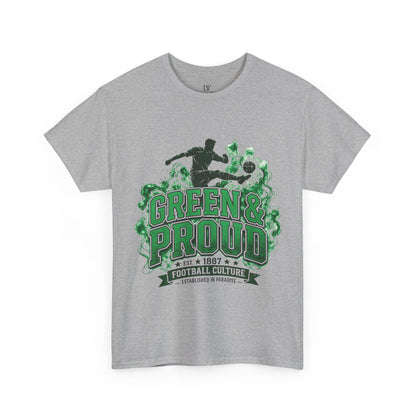 Unisex Green & Proud Football Tee — "Matchday Is A State Of Mind" Soccer Fan Shirt
