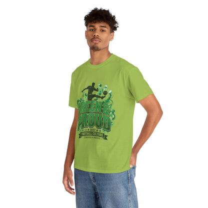 Unisex Green & Proud Football Tee — "Matchday Is A State Of Mind" Soccer Fan Shirt