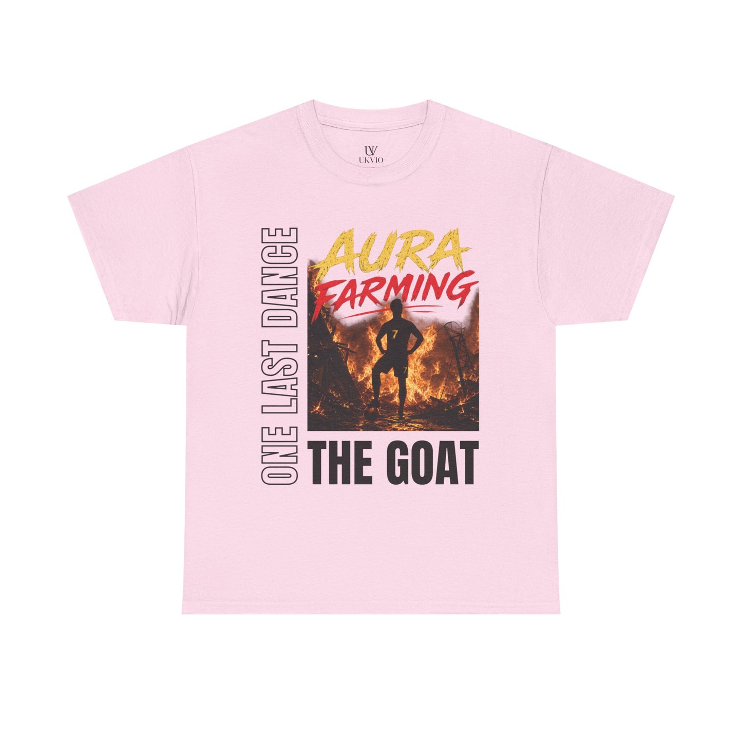 Unisex Aura Farming "The GOAT" T-Shirt — One Last Dance Graphic Tee