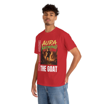Unisex Aura Farming "The GOAT" T-Shirt — One Last Dance Graphic Tee