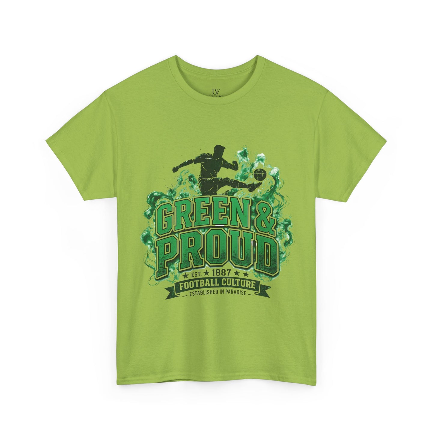 Unisex Green & Proud Football Tee — "Matchday Is A State Of Mind" Soccer Fan Shirt
