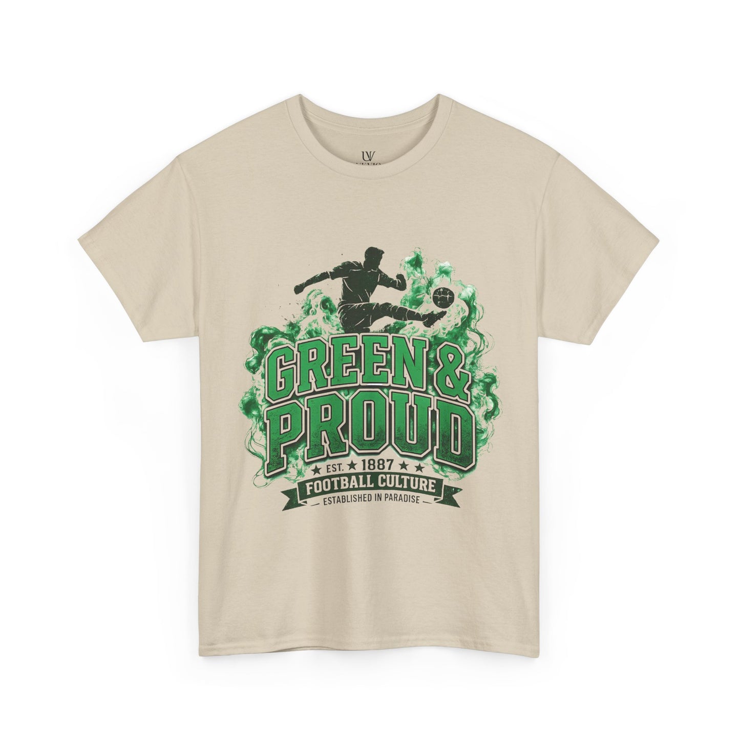 Unisex Green & Proud Football Tee — "Matchday Is A State Of Mind" Soccer Fan Shirt
