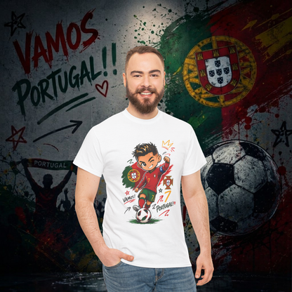 Portugal SoccerT-Shirt — "Vamos Portugal" Football Jersey Tee