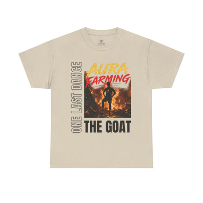 Unisex Aura Farming "The GOAT" T-Shirt — One Last Dance Graphic Tee