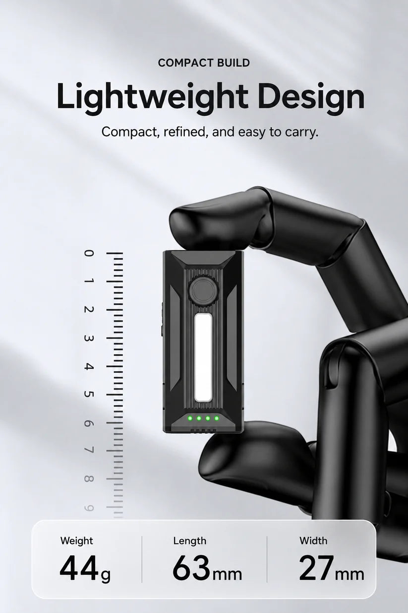 High-Performance Clip-On EDC Flashlight with Magnetic Base
