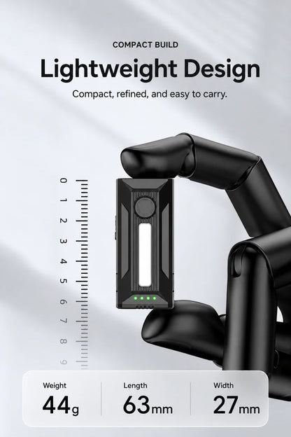 High-Performance Clip-On EDC Flashlight with Magnetic Base