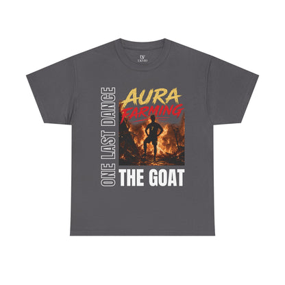 Unisex Aura Farming "The GOAT" T-Shirt — One Last Dance Graphic Tee