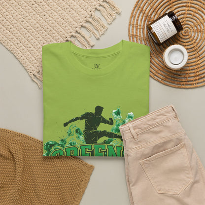 Unisex Green & Proud Football Tee — "Matchday Is A State Of Mind" Soccer Fan Shirt