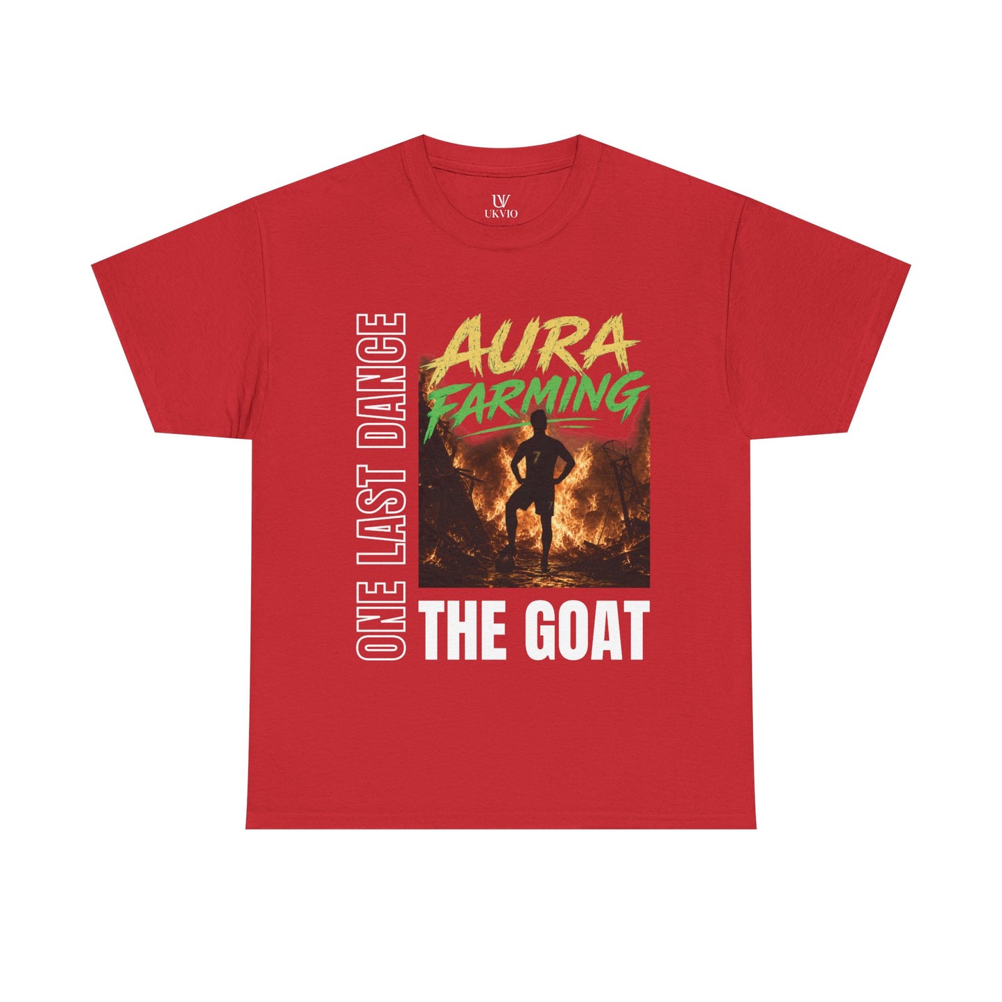 Unisex Aura Farming "The GOAT" T-Shirt — One Last Dance Graphic Tee