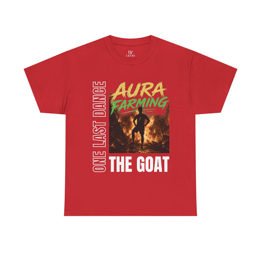 Unisex Aura Farming "The GOAT" T-Shirt — One Last Dance Graphic Tee