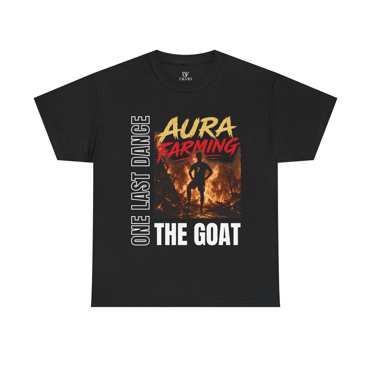 Unisex Aura Farming "The GOAT" T-Shirt — One Last Dance Graphic Tee