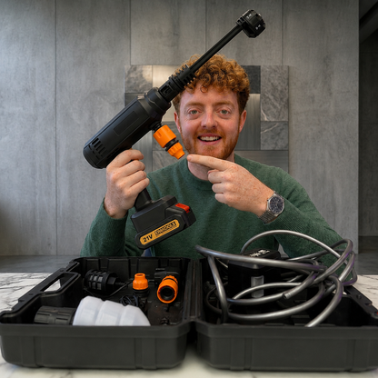 AquaJet Cordless High-Pressure Washer Kit with 7500mAh Battery