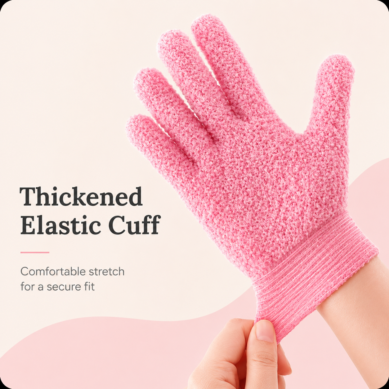 2 Pairs PureScrub 3D Textured Five-Finger Exfoliating Bath Glove