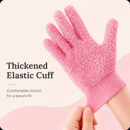 2 Pairs PureScrub 3D Textured Five-Finger Exfoliating Bath Glove