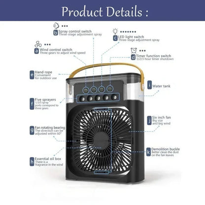 3-in-1 Hydro Chill Misty Fan